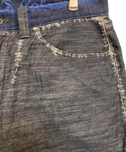 A-POC ABLE ISSEY MIYAKE（エイポック エイブル イッセイ ミヤケ）A-POC ABLE ISSEY MIYAKE (エイポック エイブル イッセイ ミヤケ) デニムパンツ インディゴ サイズ:35の古着・服飾アイテム