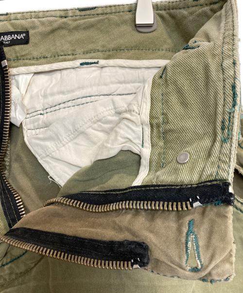DOLCE & GABBANA（ドルチェ＆ガッバーナ）DOLCE & GABBANA (ドルチェ＆ガッバーナ) カーゴパンツ グリーン サイズ:50の古着・服飾アイテム