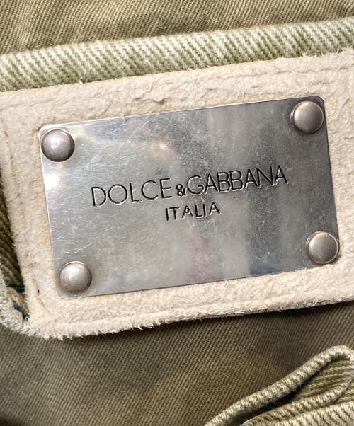 DOLCE & GABBANA（ドルチェ＆ガッバーナ）DOLCE & GABBANA (ドルチェ＆ガッバーナ) カーゴパンツ グリーン サイズ:50の古着・服飾アイテム