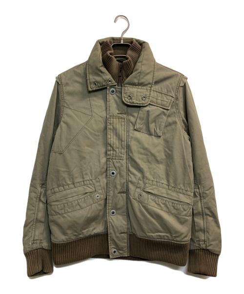 G-STAR RAW（ジースターロゥ）G-STAR RAW (ジースターロゥ) ミリタリージャケット カーキ サイズ:Sの古着・服飾アイテム