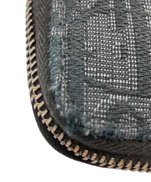 Dior（ディオール）Dior (ディオール) オブリーク トロッター ラウンドファスナー 長財布 ブラックの古着・服飾アイテム