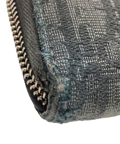 Dior（ディオール）Dior (ディオール) オブリーク トロッター ラウンドファスナー 長財布 ブラックの古着・服飾アイテム