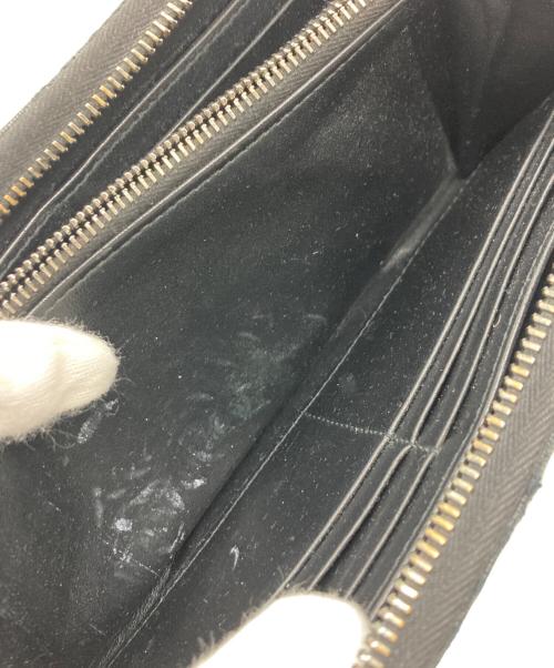 Dior（ディオール）Dior (ディオール) オブリーク トロッター ラウンドファスナー 長財布 ブラックの古着・服飾アイテム