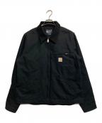 CarHarttカーハート）の古着「DUCK DETROIT JACKET BLANKET LINED」｜ブラック