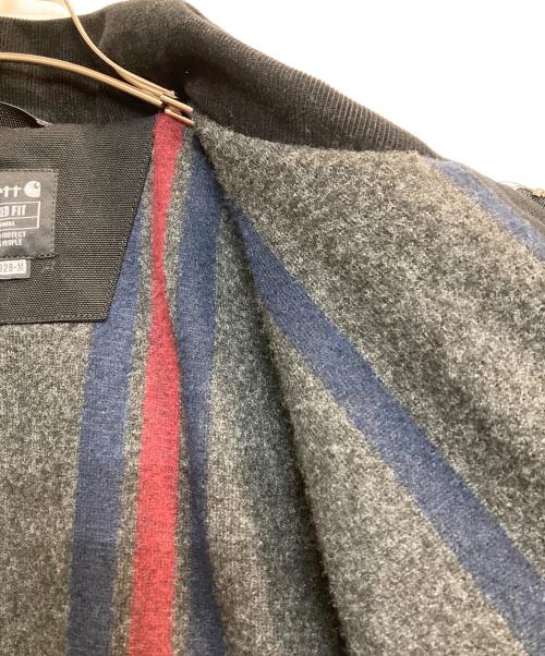 CarHartt（カーハート）CarHartt (カーハート) DUCK DETROIT JACKET BLANKET LINED ブラック サイズ:Lの古着・服飾アイテム