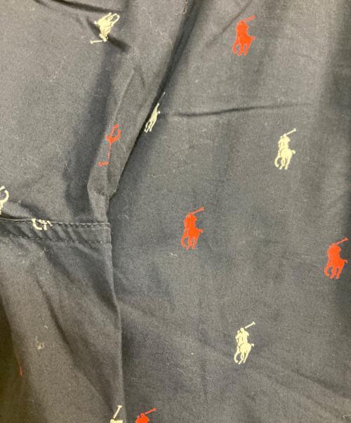 POLO RALPH LAUREN（ポロ・ラルフローレン）POLO RALPH LAUREN (ポロ・ラルフローレン) 総柄プリントハーフパンツ ネイビー サイズ:4Ｌの古着・服飾アイテム