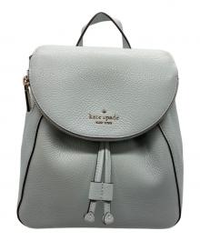 Kate Spade（ケイトスペード）の古着「レイラ ミディアム フラップ バックパック」｜ミントグリーン