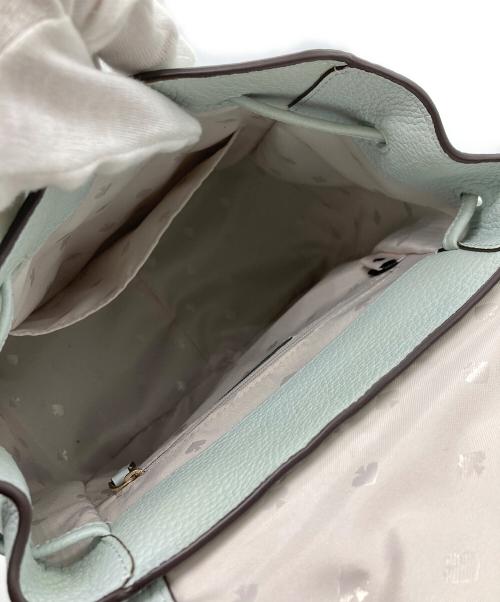 Kate Spade（ケイトスペード）Kate Spade (ケイトスペード) レイラ ミディアム フラップ バックパック ミントグリーンの古着・服飾アイテム