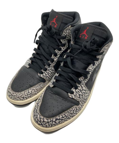 NIKE（ナイキ）NIKE (ナイキ) AIR JORDAN 1 MID ブラック×グレー サイズ:US10の古着・服飾アイテム