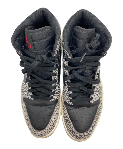 NIKE（ナイキ）NIKE (ナイキ) AIR JORDAN 1 MID ブラック×グレー サイズ:US10の古着・服飾アイテム