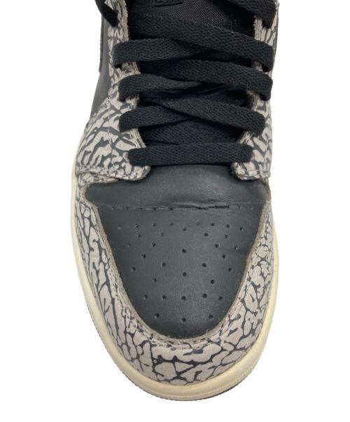 NIKE（ナイキ）NIKE (ナイキ) AIR JORDAN 1 MID ブラック×グレー サイズ:US10の古着・服飾アイテム