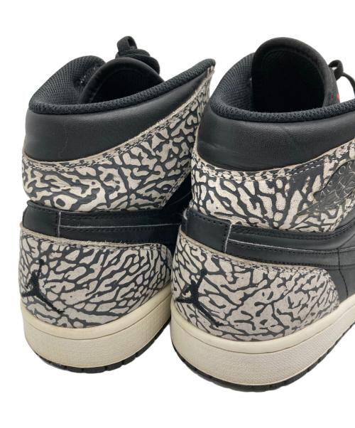NIKE（ナイキ）NIKE (ナイキ) AIR JORDAN 1 MID ブラック×グレー サイズ:US10の古着・服飾アイテム