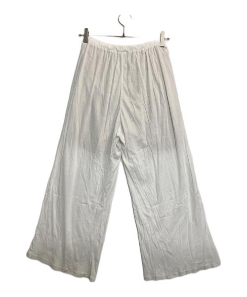 ETRE TOKYO（エトレトウキョウ）ETRE TOKYO (エトレトウキョウ) エアリーカットセミワイドパンツ ホワイト サイズ:Sの古着・服飾アイテム