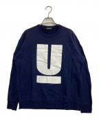 UNDERCOVERアンダーカバー）の古着「Uロゴクルーネックスウェット」｜ネイビー