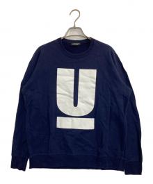 UNDERCOVER（アンダーカバー）の古着「Uロゴクルーネックスウェット」｜ネイビー