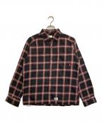 WTAPSダブルタップス）の古着「オンブレチェックシャツ」｜ブラック×レッド