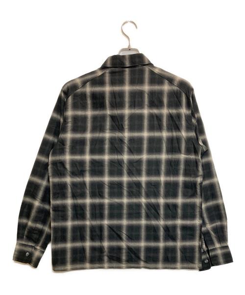 WTAPS（ダブルタップス）WTAPS (ダブルタップス) オンブレチェックシャツ ブラック×ホワイト サイズ:-の古着・服飾アイテム