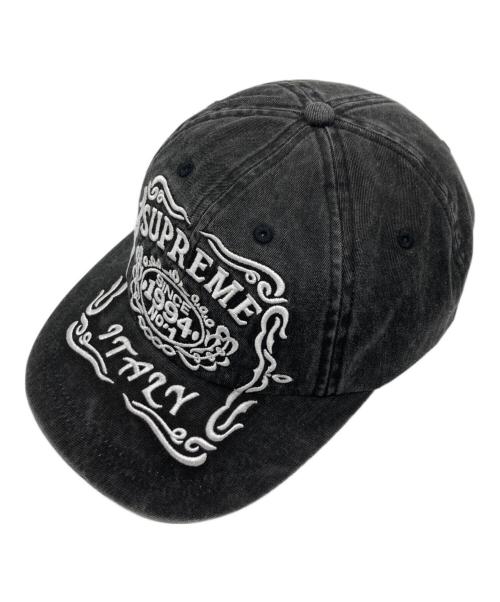 SUPREME（シュプリーム）SUPREME (シュプリーム) 25FW Italy 6-Panel cap / イタリー6パネルキャップ ブラックの古着・服飾アイテム