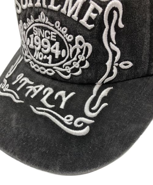 SUPREME（シュプリーム）SUPREME (シュプリーム) 25FW Italy 6-Panel cap / イタリー6パネルキャップ ブラックの古着・服飾アイテム
