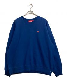 SUPREME（シュプリーム）の古着「24FW Small Box Logo crewneck / スモールボックスロゴクルーネックスウェット」｜ネイビー