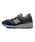 NEW BALANCE (ニューバランス) U997NY ローカットスニーカー グレー×ネイビー サイズ:27cm：15000円