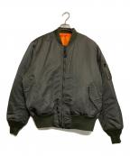 ALPHAアルファ）の古着「MA-1フライトジャケット」｜カーキ