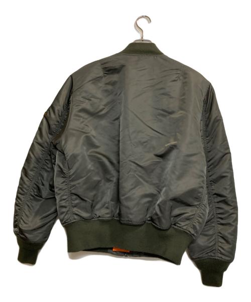 ALPHA（アルファ）ALPHA (アルファ) MA-1フライトジャケット カーキ サイズ:Ｌの古着・服飾アイテム