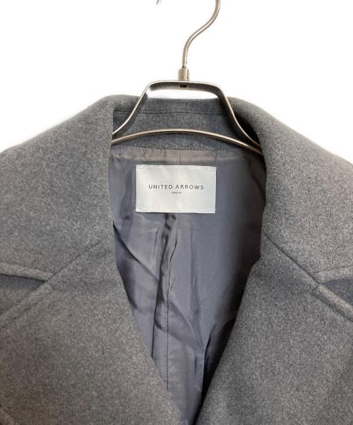 UNITED ARROWS TOKYO（ユナイテッドアローズトウキョウ）UNITED ARROWS TOKYO (ユナイテッドアローズトウキョウ) メルトンPコート グレー サイズ:36の古着・服飾アイテム