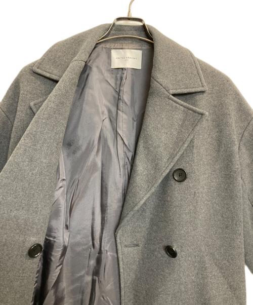 UNITED ARROWS TOKYO（ユナイテッドアローズトウキョウ）UNITED ARROWS TOKYO (ユナイテッドアローズトウキョウ) メルトンPコート グレー サイズ:36の古着・服飾アイテム