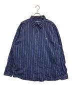 POLO RALPH LAURENポロ・ラルフローレン）の古着「BLAKEストライプシャツ」｜ブラック×ネイビー
