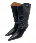 OUR LEGACYアワーレガシー）の古着「ENVELOPE POINTED TOE BOOTS / ポインテッドトゥハイヒールブーツ」｜ブラック