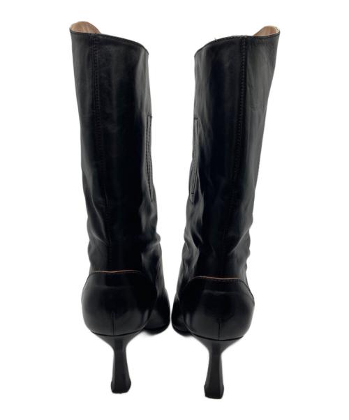 OUR LEGACY（アワーレガシー）OUR LEGACY (アワーレガシー) ENVELOPE POINTED TOE BOOTS / ポインテッドトゥハイヒールブーツ ブラック サイズ:41の古着・服飾アイテム