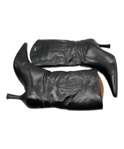 OUR LEGACY（アワーレガシー）OUR LEGACY (アワーレガシー) ENVELOPE POINTED TOE BOOTS / ポインテッドトゥハイヒールブーツ ブラック サイズ:41の古着・服飾アイテム