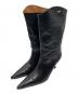 OUR LEGACY（アワーレガシー）の古着「ENVELOPE POINTED TOE BOOTS / ポインテッドトゥハイヒールブーツ」｜ブラック