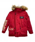 AVIREXアヴィレックス）の古着「ミリタリー中綿ジャケット」｜レッド