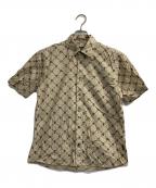 BURBERRY BLACK LABELバーバリーブラックレーベル）の古着「モノグラムS/Sシャツ」｜ベージュ