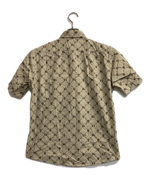 BURBERRY BLACK LABEL（バーバリーブラックレーベル）BURBERRY BLACK LABEL (バーバリーブラックレーベル) モノグラムS/Sシャツ ベージュ サイズ:2の古着・服飾アイテム