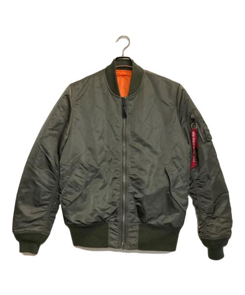 ALPHA（アルファ）ALPHA (アルファ) MA-1ジャケット グリーン サイズ:ＬＬの古着・服飾アイテム