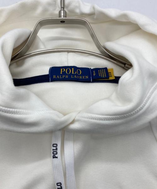 POLO RALPH LAUREN（ポロ・ラルフローレン）POLO RALPH LAUREN (ポロ・ラルフローレン) プルオーバーパーカー ホワイト サイズ:Sの古着・服飾アイテム