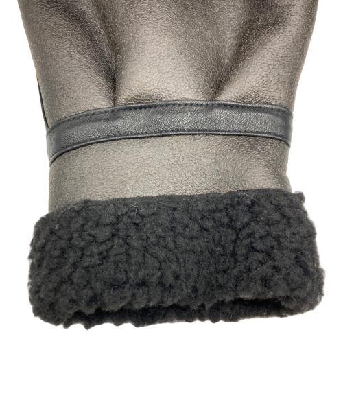 ALPHA（アルファ）ALPHA (アルファ) フェイクムートンB-3S ブラック×ブラウン サイズ:Mの古着・服飾アイテム