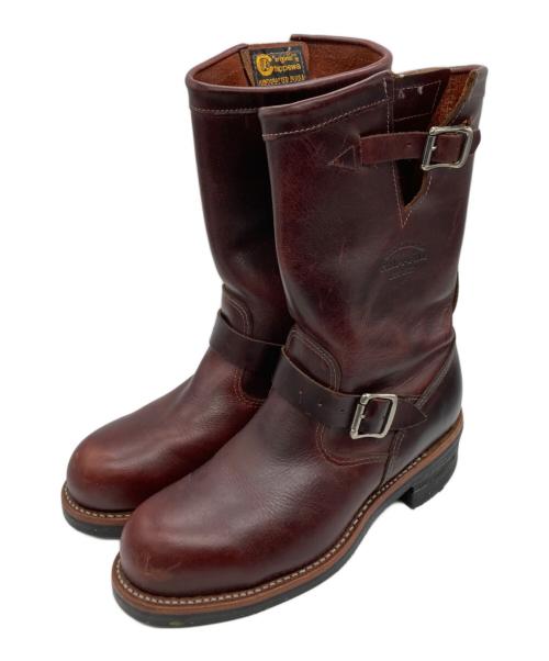 CHIPPEWA（チペワ）CHIPPEWA (チペワ) エンジニアブーツ ブラウン サイズ:US 8Eの古着・服飾アイテム