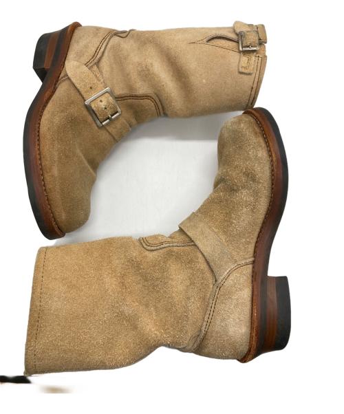 RED WING（レッドウィング）RED WING (レッドウィング) スエードエンジニアブーツ ベージュ サイズ:81/2Dの古着・服飾アイテム