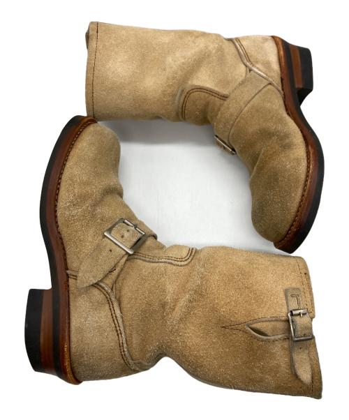 RED WING（レッドウィング）RED WING (レッドウィング) スエードエンジニアブーツ ベージュ サイズ:81/2Dの古着・服飾アイテム