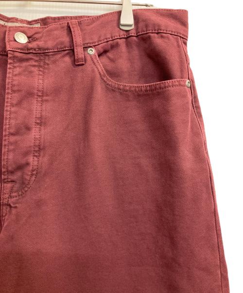 stussy（ステューシー）stussy (ステューシー) 24SS CLASSIC JEAN WASHED CANVAS レッド サイズ:36の古着・服飾アイテム