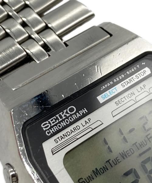 SEIKO（セイコー）SEIKO (セイコー) SILVER WAVE ヴィンテージリストウォッチ ブラックの古着・服飾アイテム