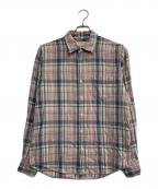 REMI RELIEFレミレリーフ）の古着「チェックシャツ」｜ピンク×ブルー