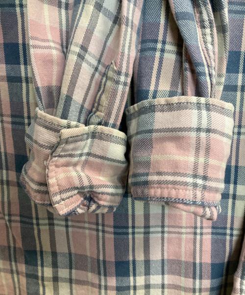REMI RELIEF（レミレリーフ）REMI RELIEF (レミレリーフ) チェックシャツ ピンク×ブルー サイズ:Mの古着・服飾アイテム