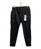 1PIU1UGUALE3 RELAXウノピゥウノウグァーレトレ リラックス）の古着「スリムカーゴパンツ」｜ブラック