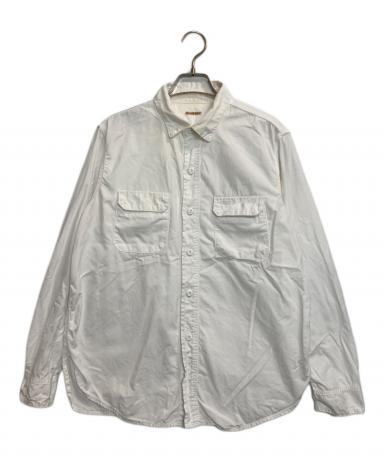 中古・古着通販】KAPITAL (キャピタル) エルボーパッチシャツ ホワイト