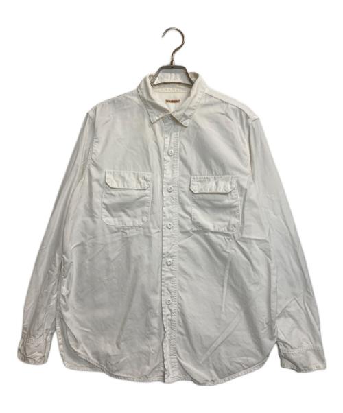 KAPITAL（キャピタル）KAPITAL (キャピタル) エルボーパッチシャツ ホワイト サイズ:Sの古着・服飾アイテム